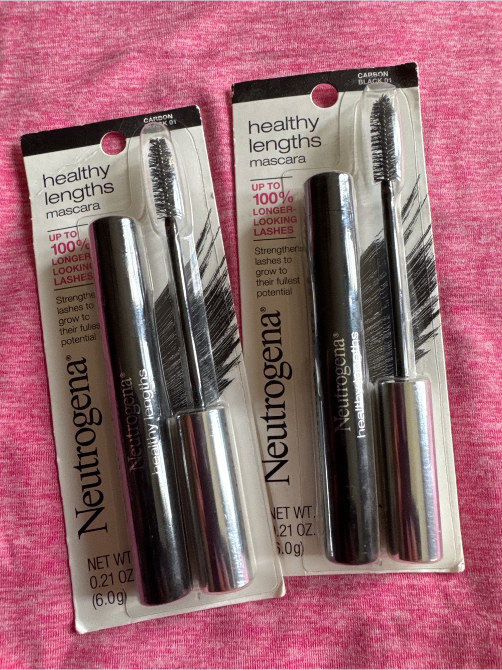 Neutrogena Healthy Lengths Mascara Carbon Black Bundle (2) New Sealed